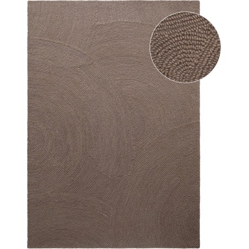 Hanse Home Ръчно изработен вълнен килим в кафяво-сив цвят 120x180 cm Eleni Taupe - Hanse Home (106219-120x180)