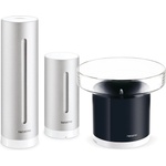 Legrand package with weather station for indoor and outdoor use, featuring a wireless outdoor sensor and smart rain gauge, humidity, air quality, indoor noise level, air pressure, NBU-NWS-NRG-EU