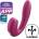 Satisfyer Клитор стимулатор и вибратор 2 в 1 с APP Satisfyer Sunray Berry