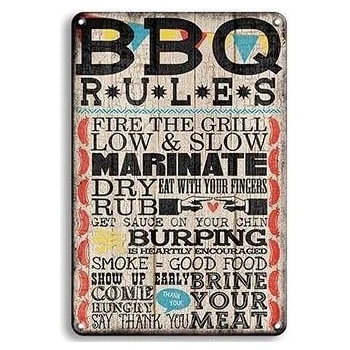 Ceduľa BBQ Rules