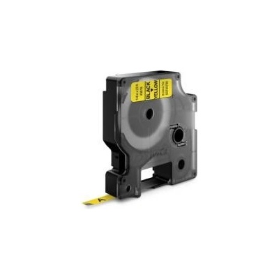 DYMO páska D1 6 mm x 7 m, čierna na žltej 43618