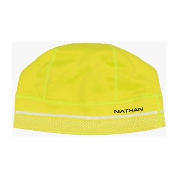 Nathan HyperNight Reflective beanie Hi Vis Yellow Geo Print