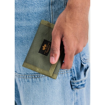Alpha Industries peňaženka Combat Label dark olive