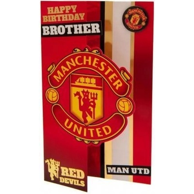 FOREVER COLLECTIBLES Narodeninové blahoželanie v obálke MANCHESTER UTD. Birthday Card