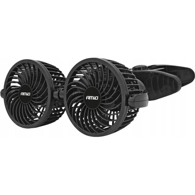WELLHOX Ventilátor do auta s klipom 2x4" 12V