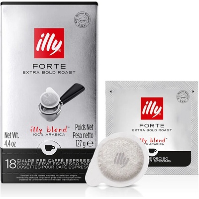18 бр. кафе на филтър дози illy Forte