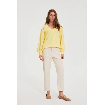 Moodo Дънки с прави крачоли бежови Moodo Moodo | Kafyav | ЖЕНИ | XXL