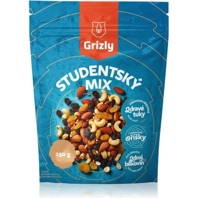 Grizly Studentská směs směs ořechů a sušených plodů 250 g