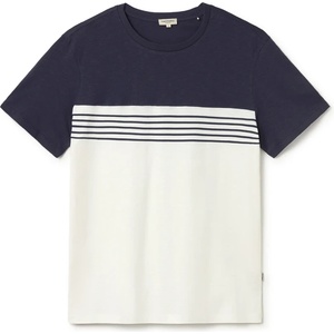 TWOTHIRDS Мъжка тениска TWOTHIRDS Plavi T-shirt - Ecru / Navy (216-7655-0213)