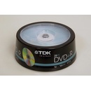 Média pro vypalování TDK DVD+R 4,7GB 16x, cakebox, 25ks (T19443)
