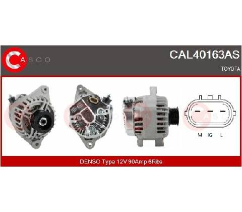 Alternátor CASCO CAL40163AS
