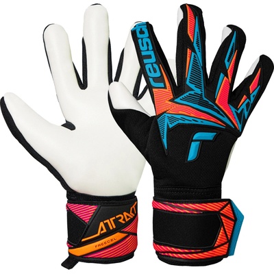 Reusch Attrakt Freegel Advance černá/modrá/oranžová UK 10,5