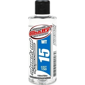 Team Corally silikónový olej do tlmičov 15 WT 150 ml