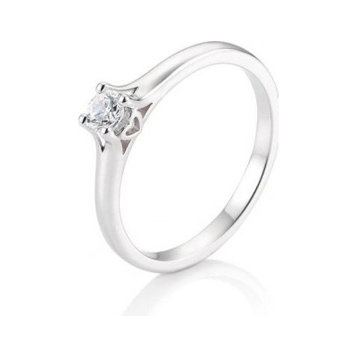Sofia Diamonds prsteň z bieleho zlata s diamantom BE41 05720
