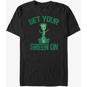 ZOOT. Fan Черна унисекс тениска Get Your Green On Groot Guardians of the Galaxy ZOOT. FAN Marvel ZOOT. Fan | Cheren | МЪЖЕ | S