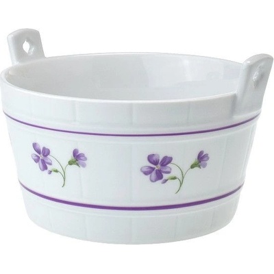 Český porcelán Dubí díže fialky 16 cm
