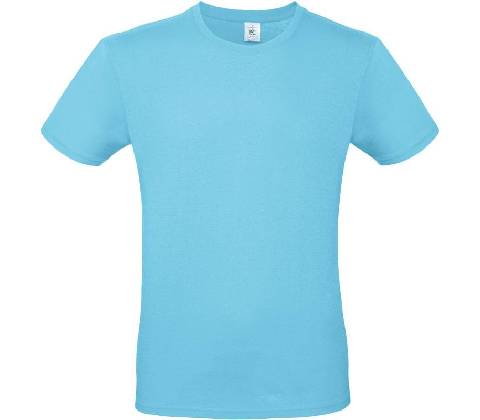 B&C #E150 tričko modré turquoise