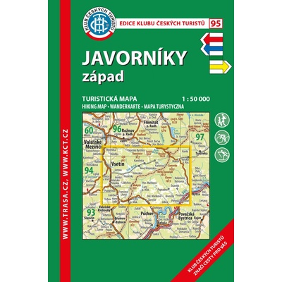 KČT 95 - Javorníky západ 7. vydání 1:50 000 – Sleviste.cz
