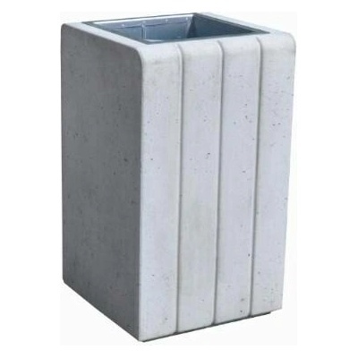 HTI Odpadkový koš 40 l Elora Šedý architektonický beton