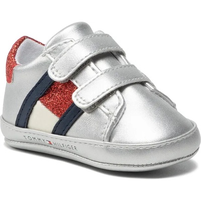 Tommy Hilfiger Обувки Tommy Hilfiger Velcro Shoe Silver T0A4-32110-1070 Сребрист (Velcro Shoe Silver T0A4-32110-1070)