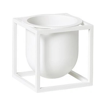 Audo Кашпа Kubus на стойка 10 см бяла (71070-000574)
