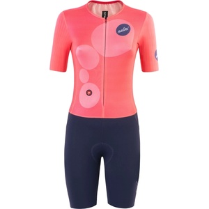 Nalini Дамски скин за колоездене Nalini Women's Skinfluid Suit Cycling skinsuit - Blue / Pink (102-5271-0112)