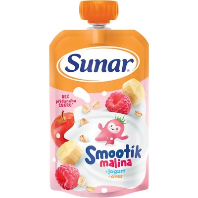 Sunar Smootík kapsička malina jogurt ovesné vločky 120 g – Hledejceny.cz
