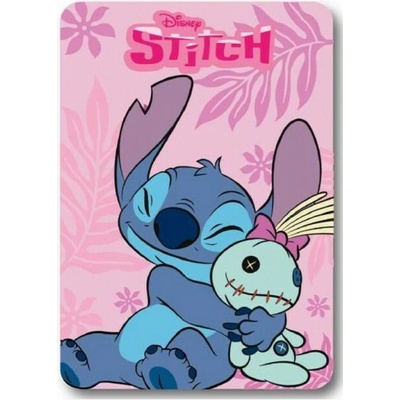 Mister License Company S.L. Dievčenská fleecová deka Lilo a Stitch ružová