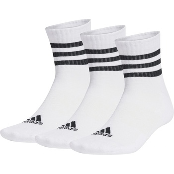 Image 1 of adidas Дамски чорапи Adidas 3-Stripes Cushioned Sportswear Socks 3 Pairs Womens - White/Black