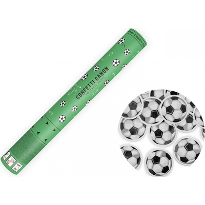 PartyDeco Vystřelovací konfety fotbalové míče 40 cm – Zbozi.Blesk.cz