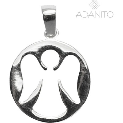 Adanito BRP1134S Zlatý prívesok anjel z bieleho zlata