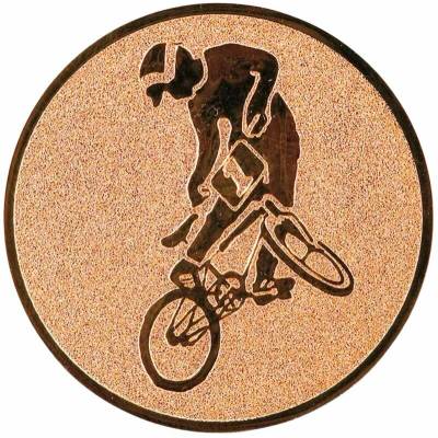 BMX: Hliníkový emblém na trofej Ø25mm bronzová
