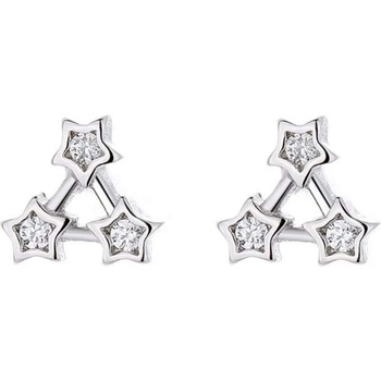 Silenti Jewelry Сребърни обеци "Звездно трио
