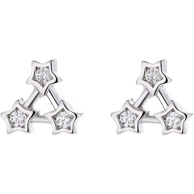 Silenti Jewelry Сребърни обеци "Звездно трио