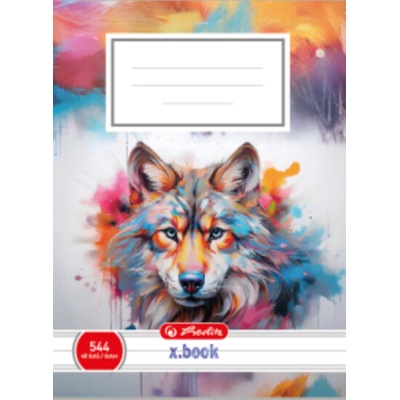 Herlitz Sešit A5 linkovaný 544 Vlk