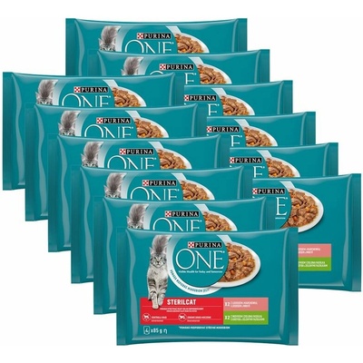 Purina ONE Sterilcat morka losos v šťave 48 x 85 g