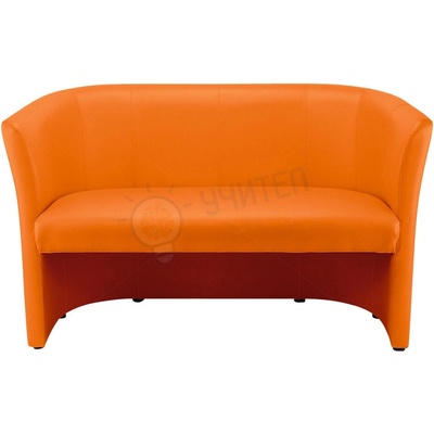 Полша Двуместен клубен диван, оранжев