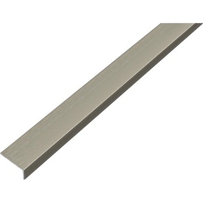 L profil alu nerez tmavý samolepiaci 20x10x1 mm 1 m