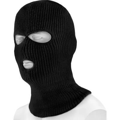 Kukla Mil-tec Balaclava pletená se 3 otvory černá – Hledejceny.cz