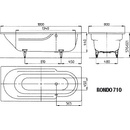 Kaldewei Rondo 180 x 80 cm 221723000001