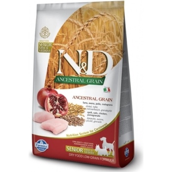 N&D Low Grain Dog Senior Med & Maxi Chicken & Pomegranate 12 kg