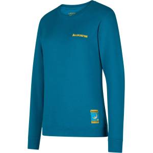 La Sportiva Дамски пуловер La Sportiva Women's Climbing On The Moon Sweatshirt Jumper - Turchese / Giallo (117-2421-0314)