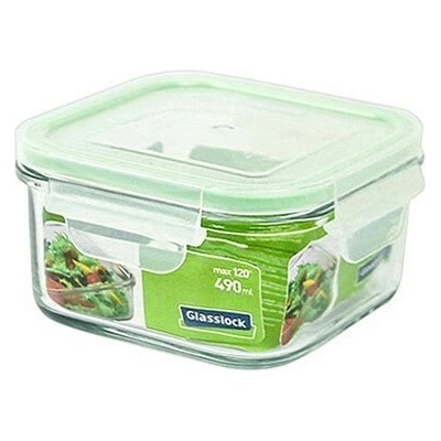 Glasslock Sklenená štvorcová dóza 490ml