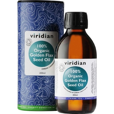 Viridian nutrition Golden Flax Seed Oil Organic 200 ml
