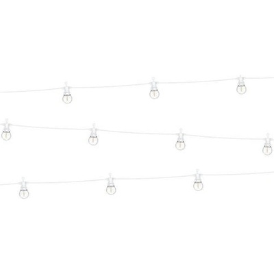 Party Deco Světelný řetěz s LED žárovkami bílý 8 m