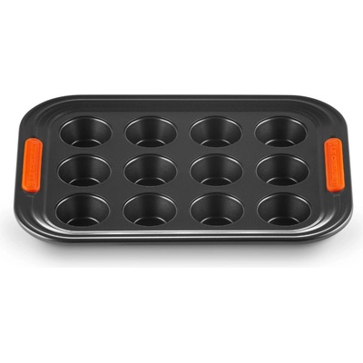 Le Creuset Форма за мъфини 30 x 23 см, черен, стомана, Le Creuset (LECR46060000010000)