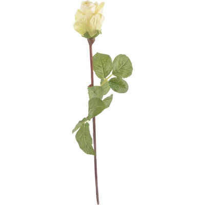 Umelá ruža svetložltá 51 cm