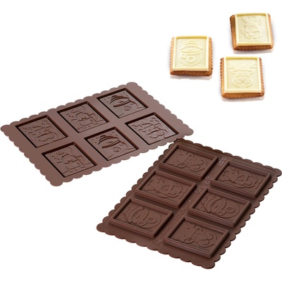 Silikomart Форма за сладки Ckc01 Snowman Slim силиконова (22.161.77.0165)