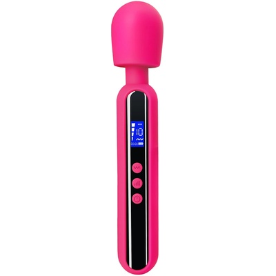 SuperLove Digital Strong AkuWand Massager Neon Pink