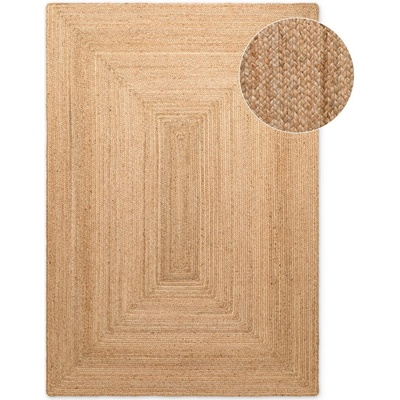 Hanse Home Двустранен ръчно изработен ютен килим в естествен цвят 120x180 cm Sharmila Natural Brown - Hanse Home (106223-120x180)